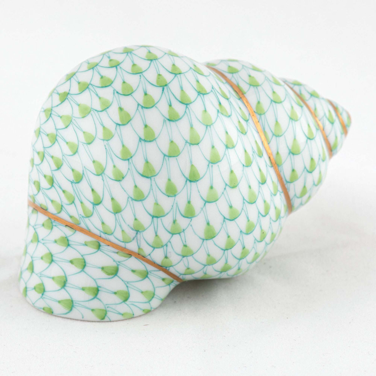 Herend Periwinkle Shell Figurine – Key Lime, alternate view