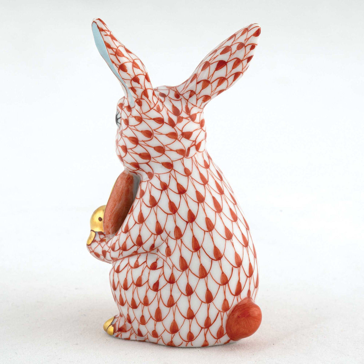 Herend Pickleball Bunny Figurine – Rust, alternate view