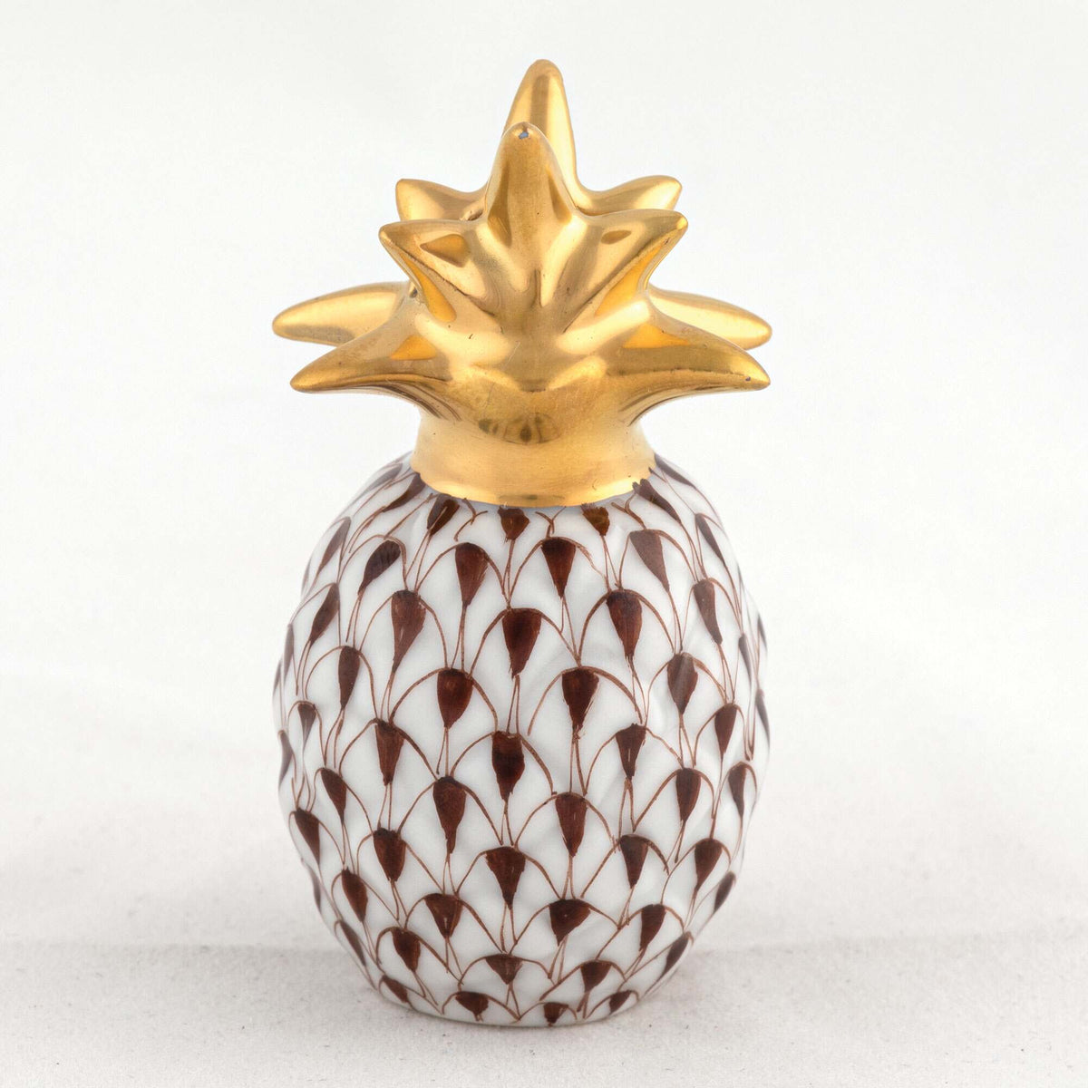 Herend Pineapple Place Card Holder – Chocolate, alternate view