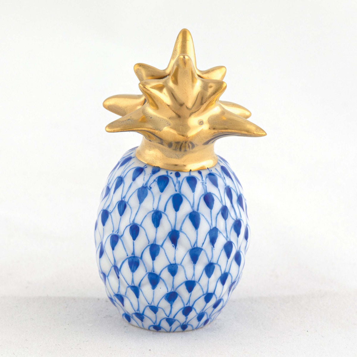 Herend Pineapple Place Card Holder – Sapphire, alternate view