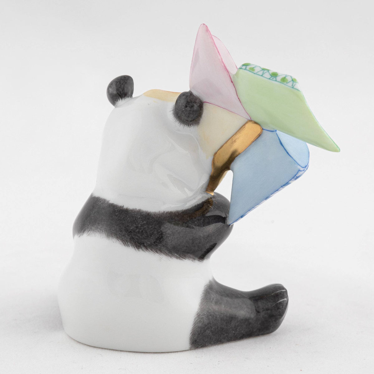 Herend Pinwheel Panda Figurine, alternate view