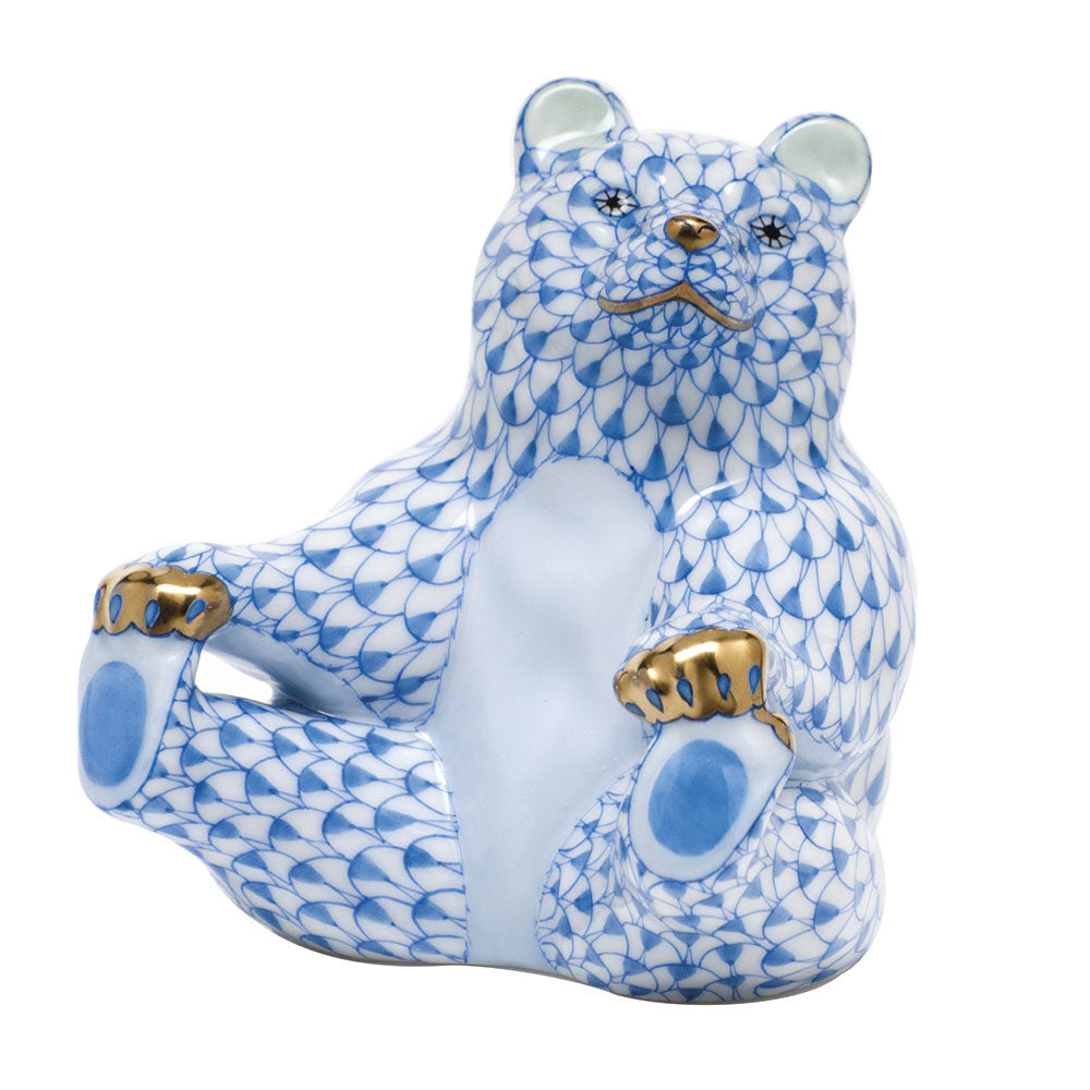 Hand-painted Herend Playing Footsie Figurine in fine porcelain, 3in L X 2.75in H, on a white background