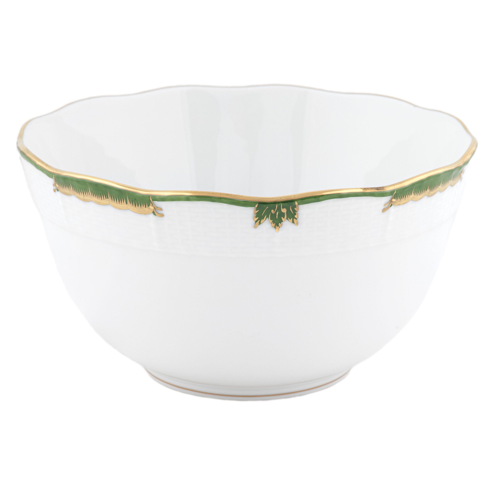Herend Princess Victoria Dark Green Round Bowl β additional view