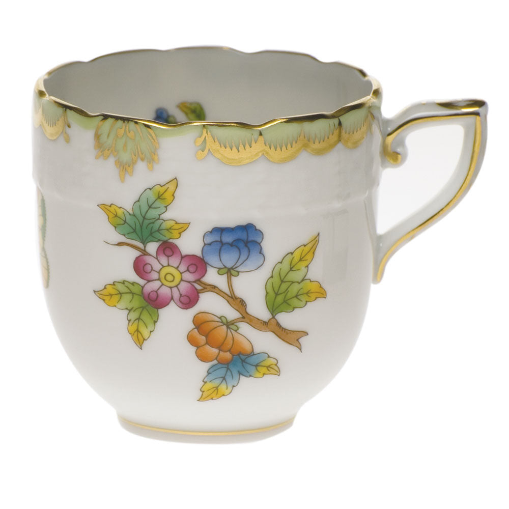 Hand-painted Herend Queen Victoria After Dinner Cup in fine porcelain, on a white background