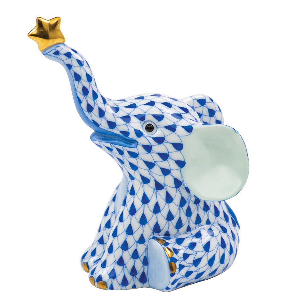 Reach For the Stars Figurine in hand-painted Sapphire porcelain by Herend of Hungary