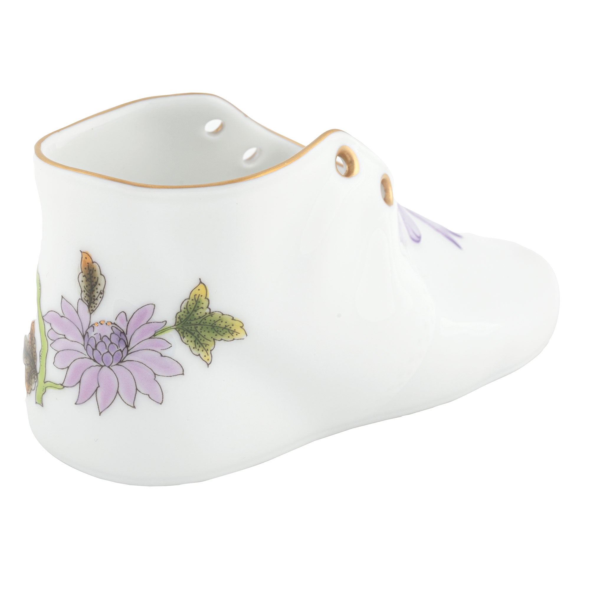 Herend Royal Garden Flowers Baby Shoe Baby Keepsake โ additional view
