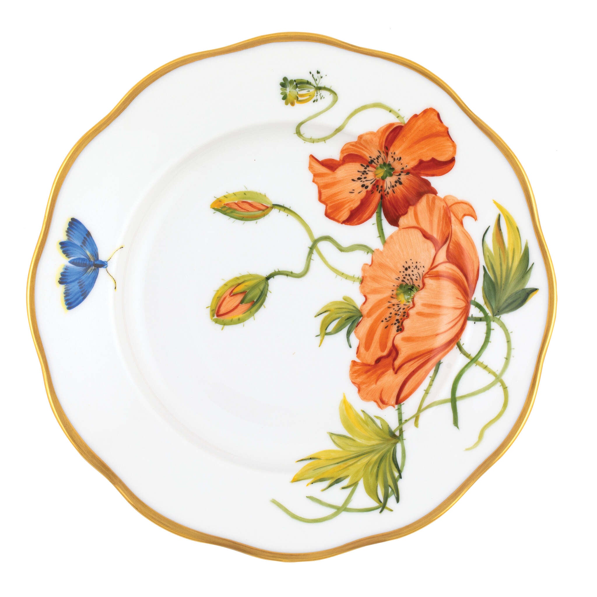 Salad Plate in hand-painted Multicolor (2) porcelain by Herend of Hungary