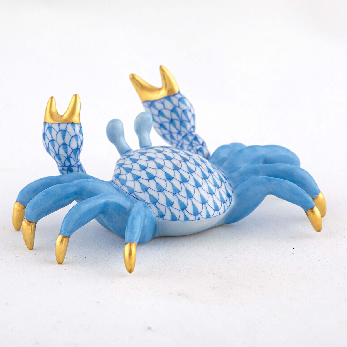 Herend Sand Crab Figurine – Blue, alternate view