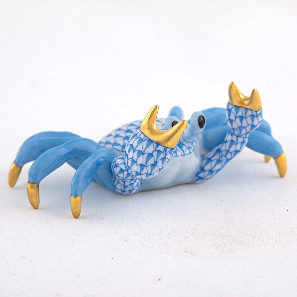 Herend Sand Crab Figurine – Blue, alternate view