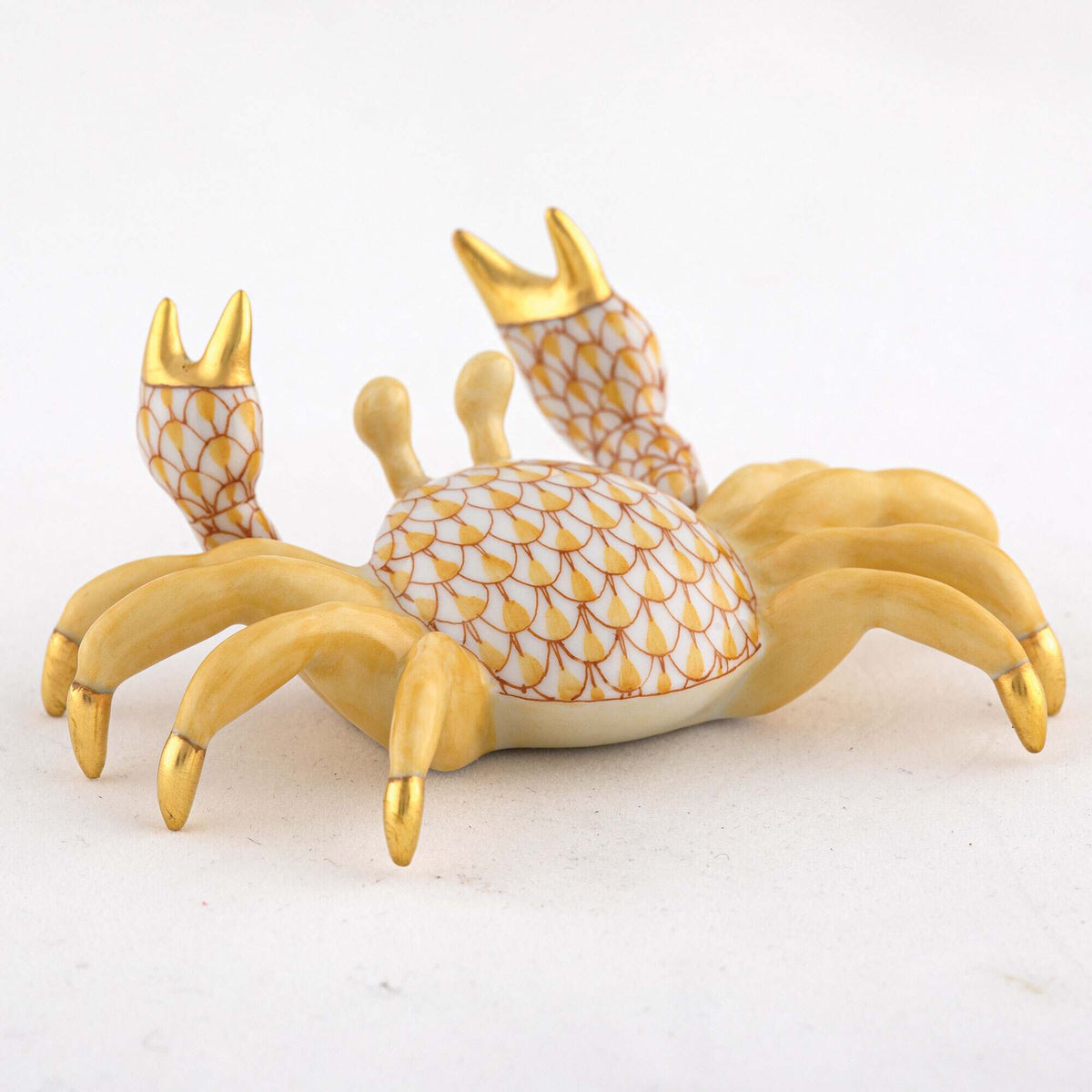 Herend Sand Crab Figurine – Butterscotch, alternate view