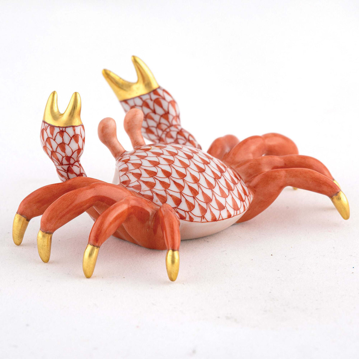Herend Sand Crab Figurine – Rust, alternate view