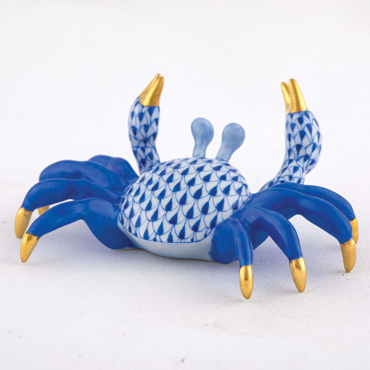 Herend Sand Crab Figurine – Sapphire, alternate view