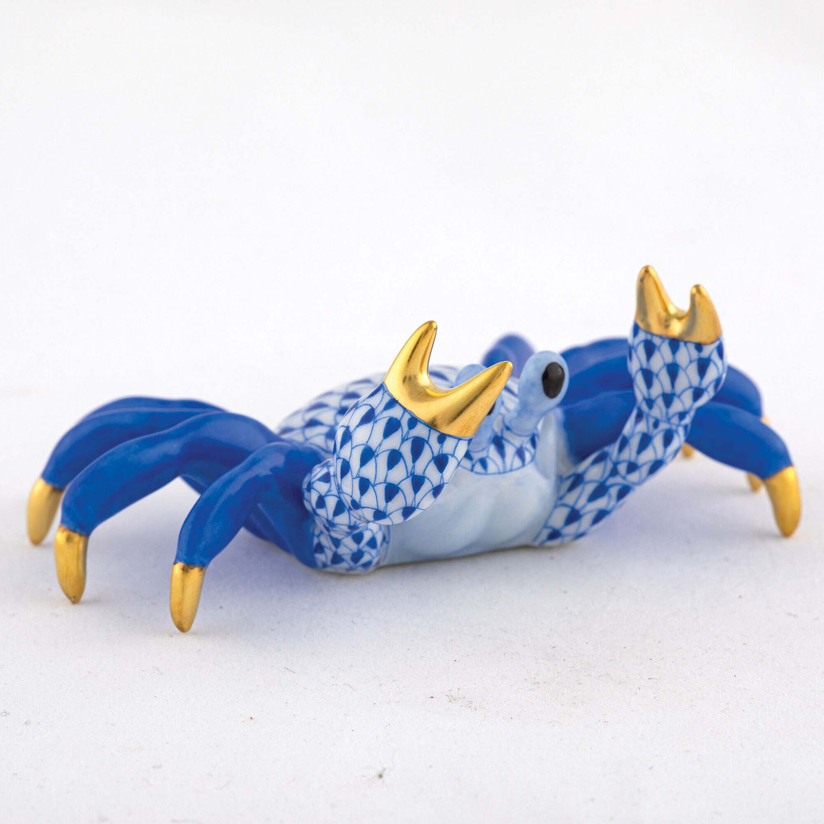 Herend Sand Crab Figurine – Sapphire, alternate view