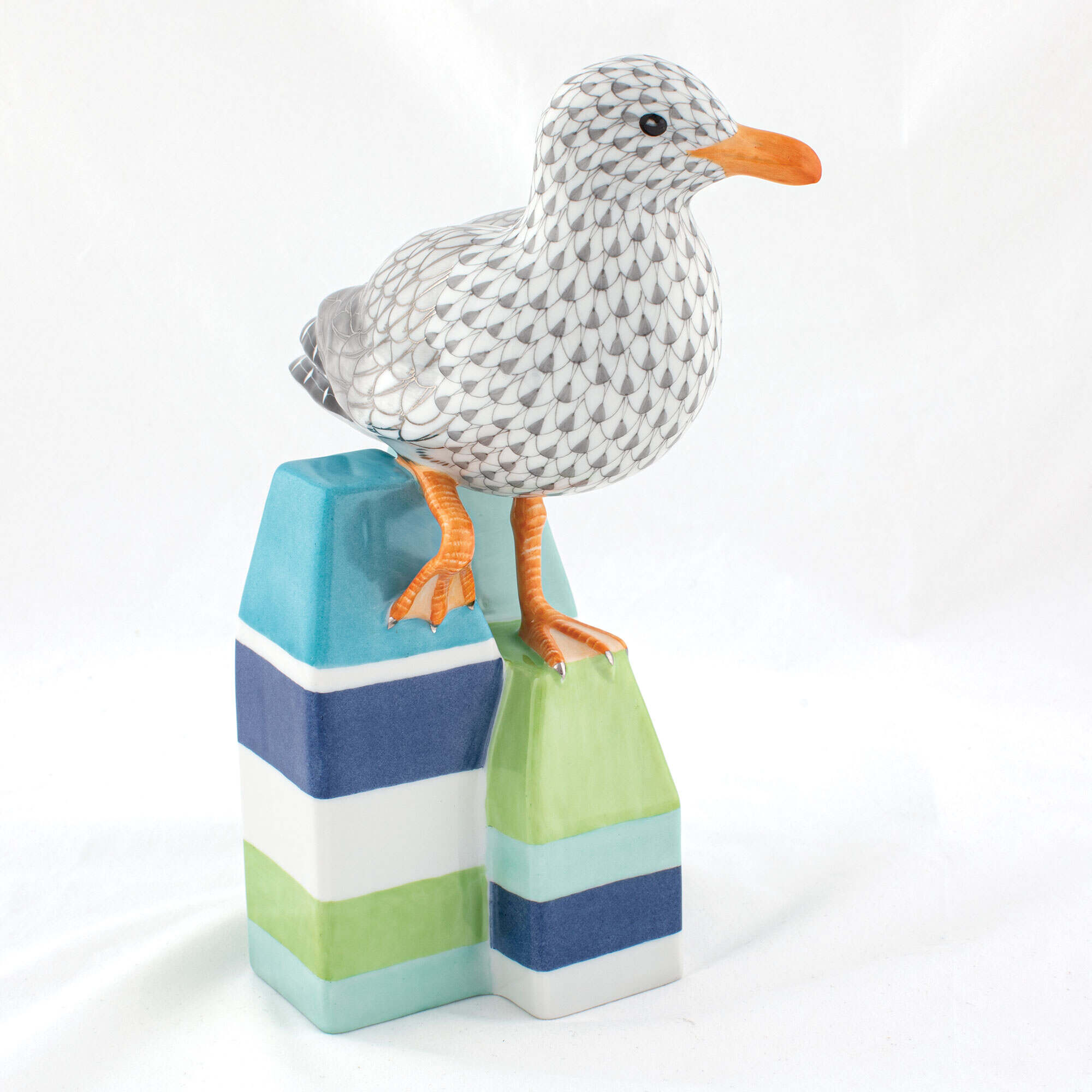 Herend Seagull on Lobster Buoys Figurine β additional view