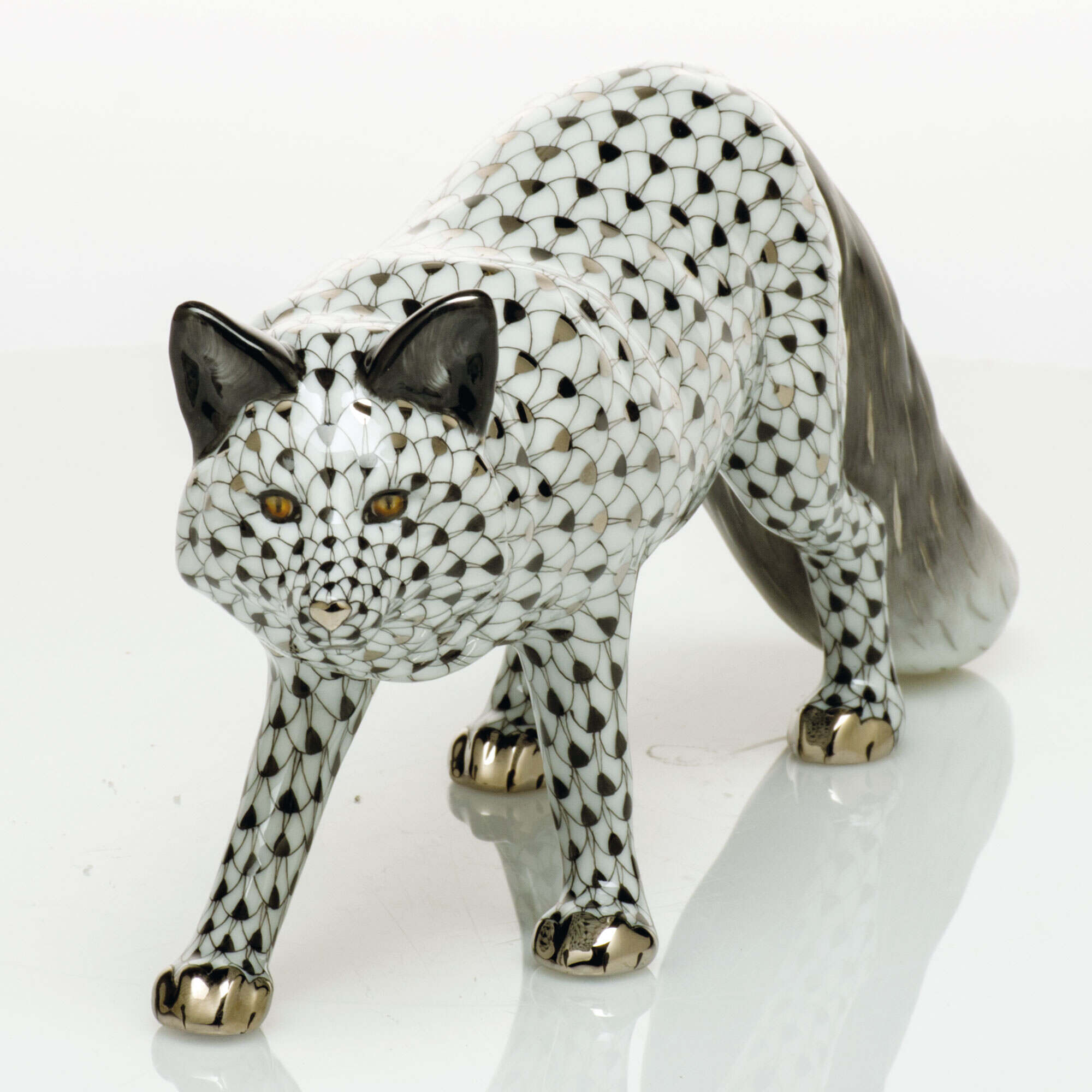 Herend Silver Fox Figurine β additional view