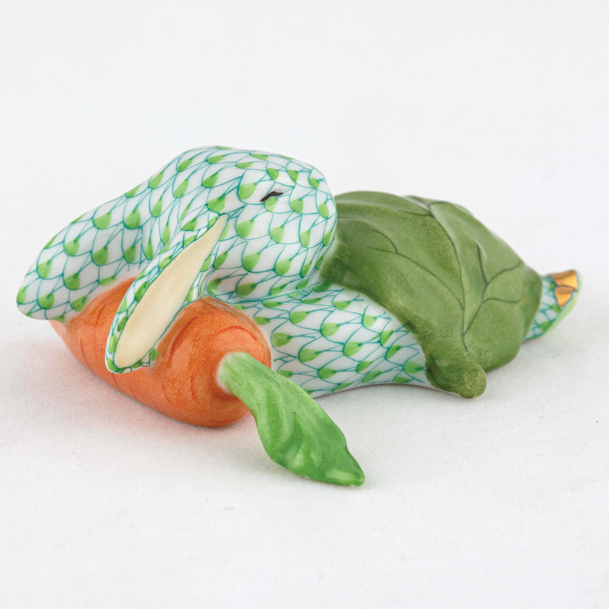 Herend Slumber Bunny Figurine – Key Lime, alternate view