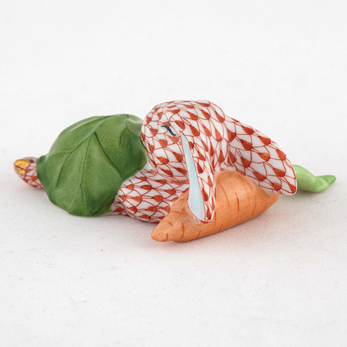 Herend Slumber Bunny Figurine – Rust, alternate view