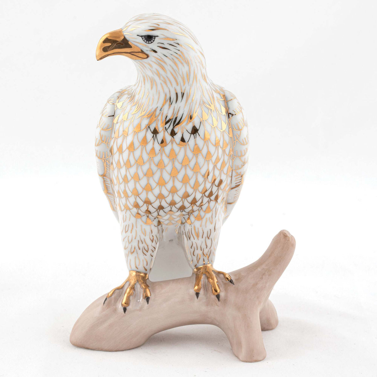 Herend Small Bald Eagle Figurine – Gold, alternate view