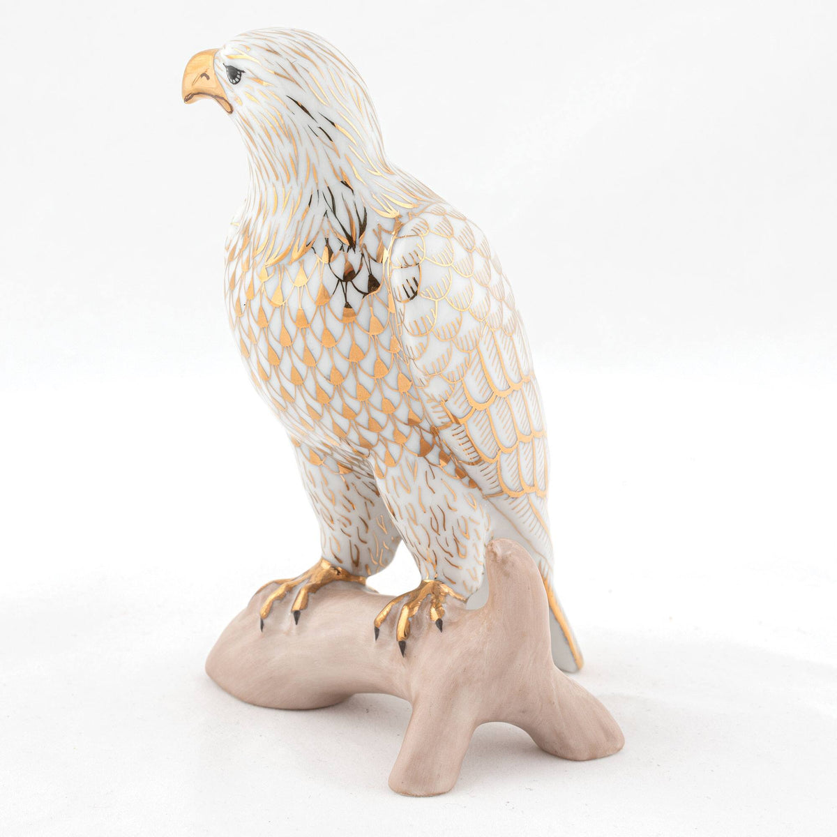 Herend Small Bald Eagle Figurine – Gold, alternate view