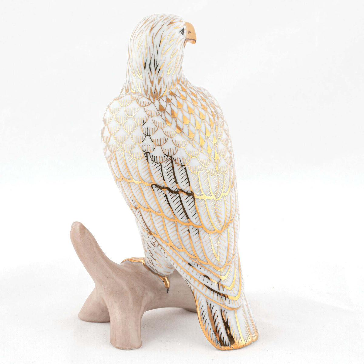 Herend Small Bald Eagle Figurine – Gold, alternate view