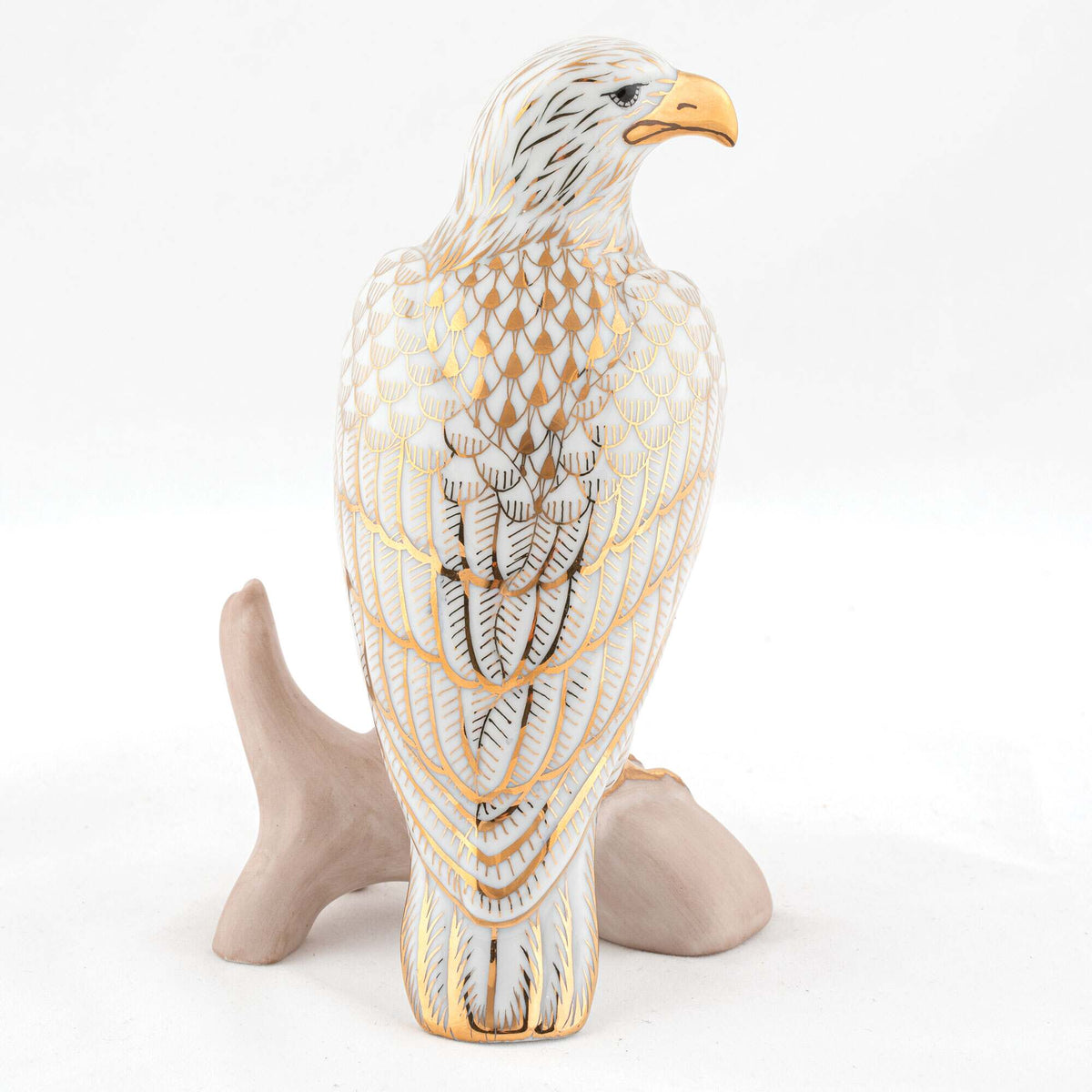 Herend Small Bald Eagle Figurine – Gold, alternate view