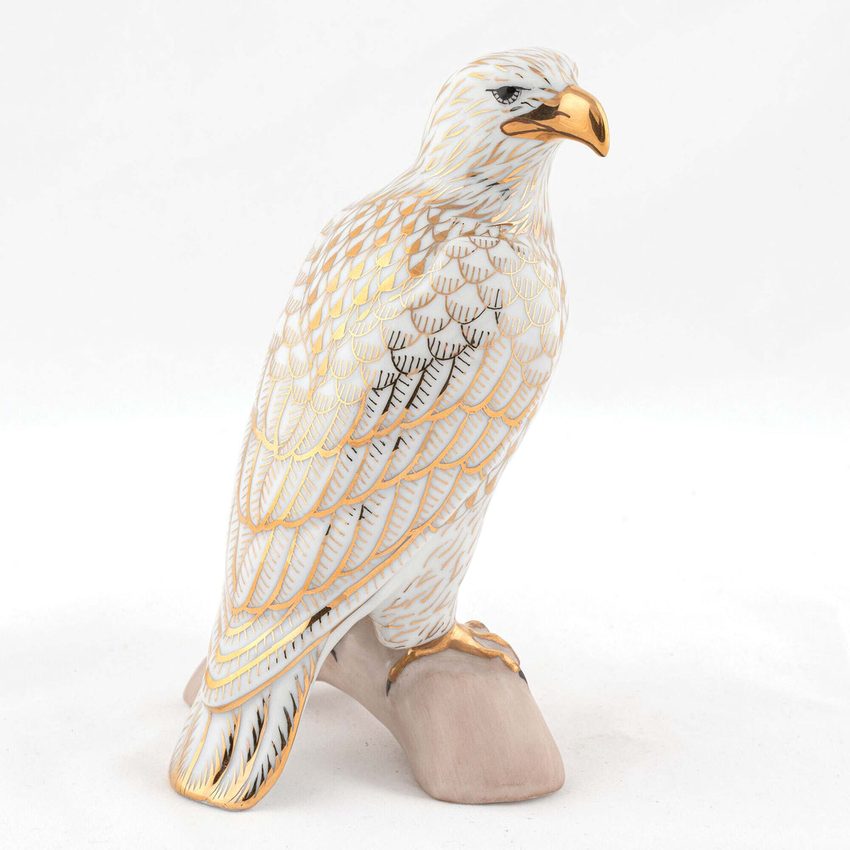 Herend Small Bald Eagle Figurine – Gold, alternate view