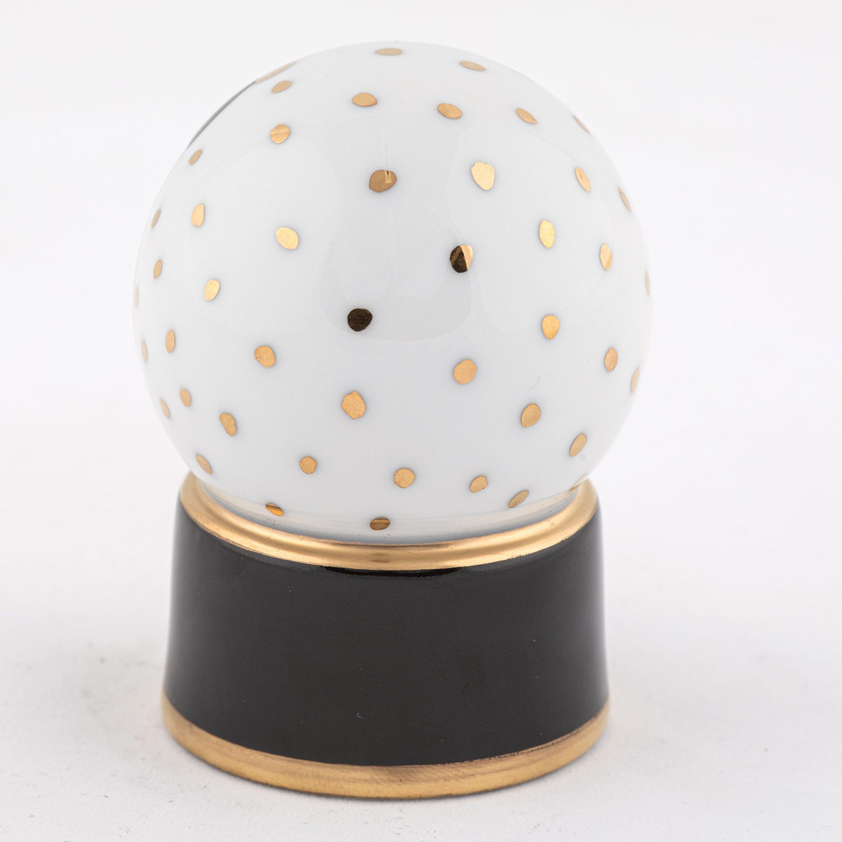 Herend Snow Globe Figurine – Black, alternate view