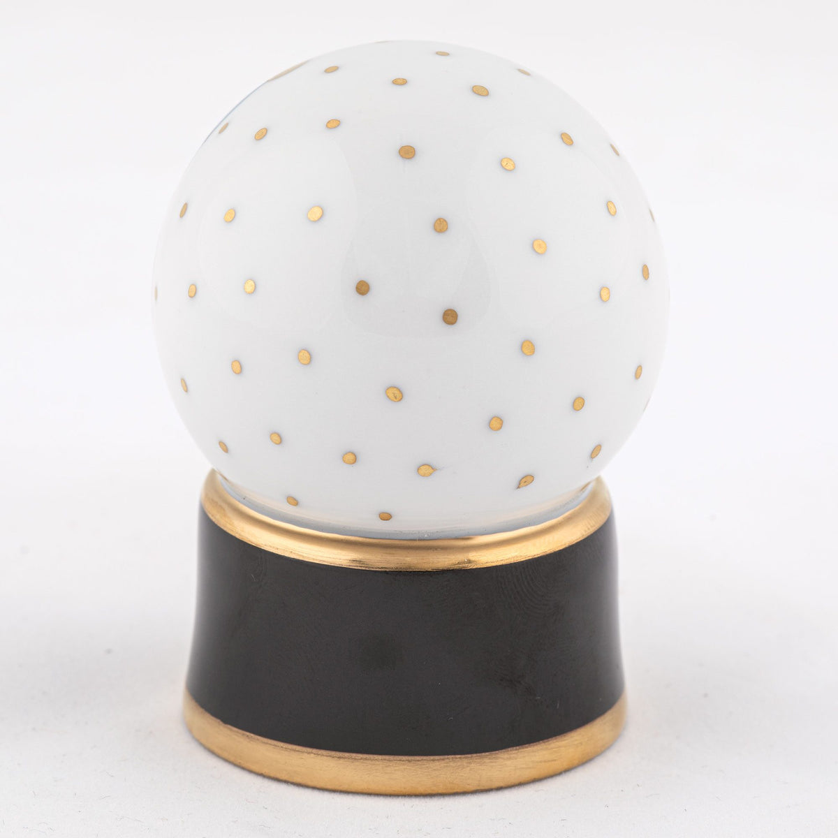 Herend Snow Globe Figurine – Blue, alternate view
