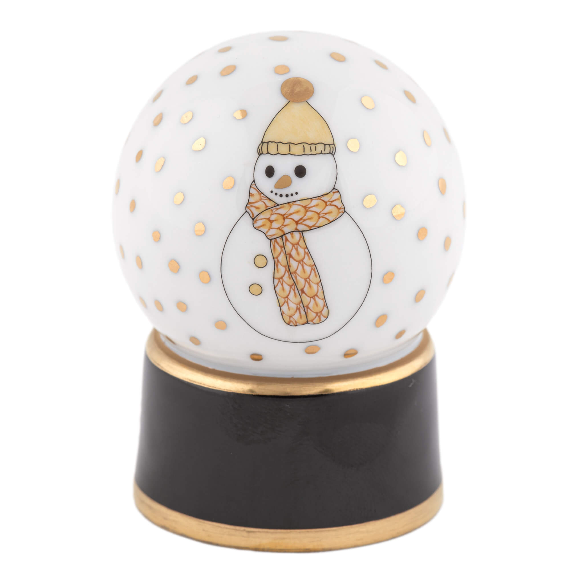 Herend Snow Globe in Butterscotch