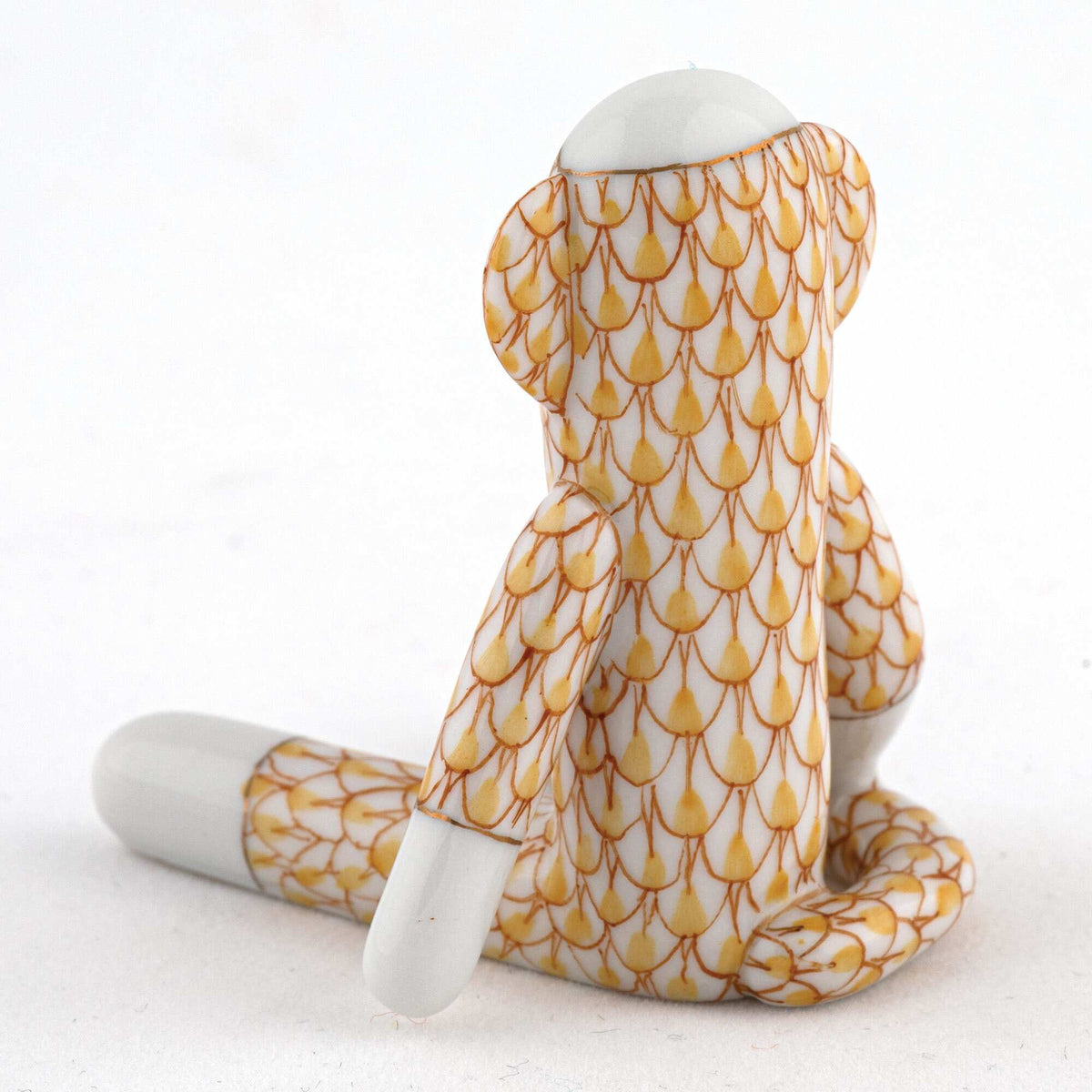 Herend Sock Monkey Figurine – Butterscotch, alternate view