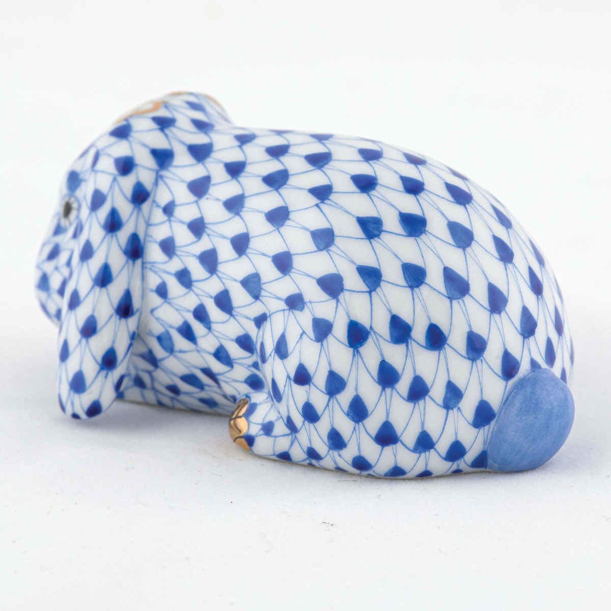 Herend Spring Bunny Figurine – Sapphire, alternate view