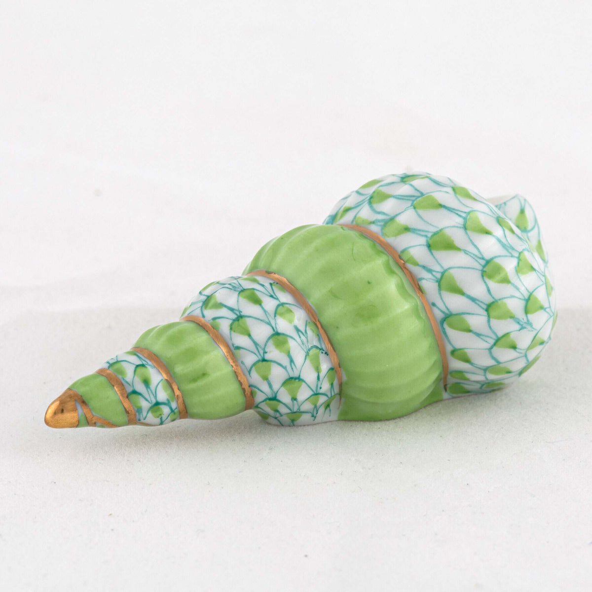 Herend Staircase Shell Figurine – Key Lime, alternate view