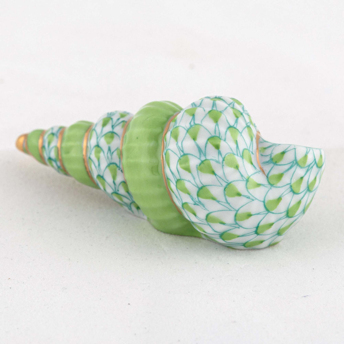 Herend Staircase Shell Figurine – Key Lime, alternate view