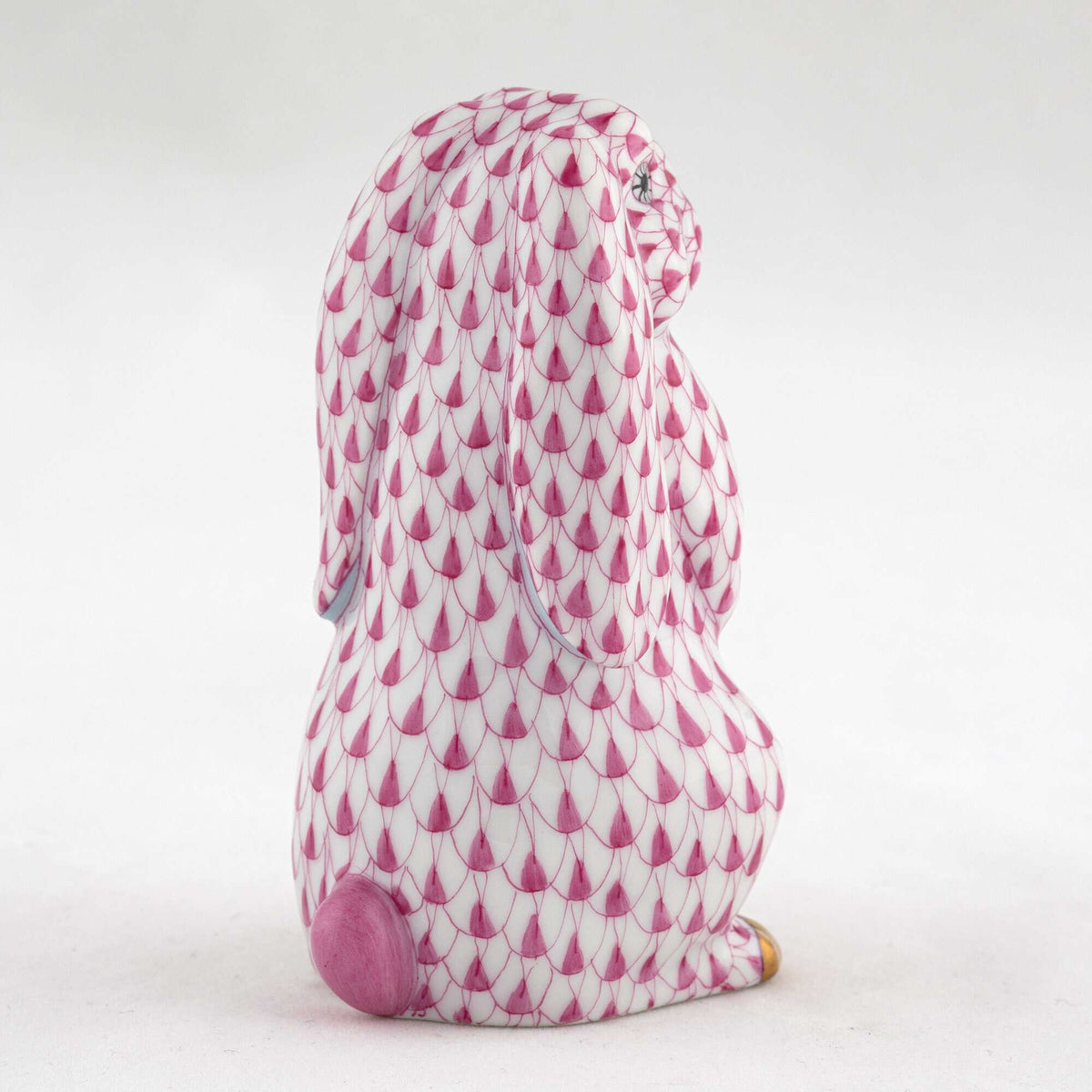 Herend Standing Lop Ear Bunny Figurine – Raspberry, alternate view