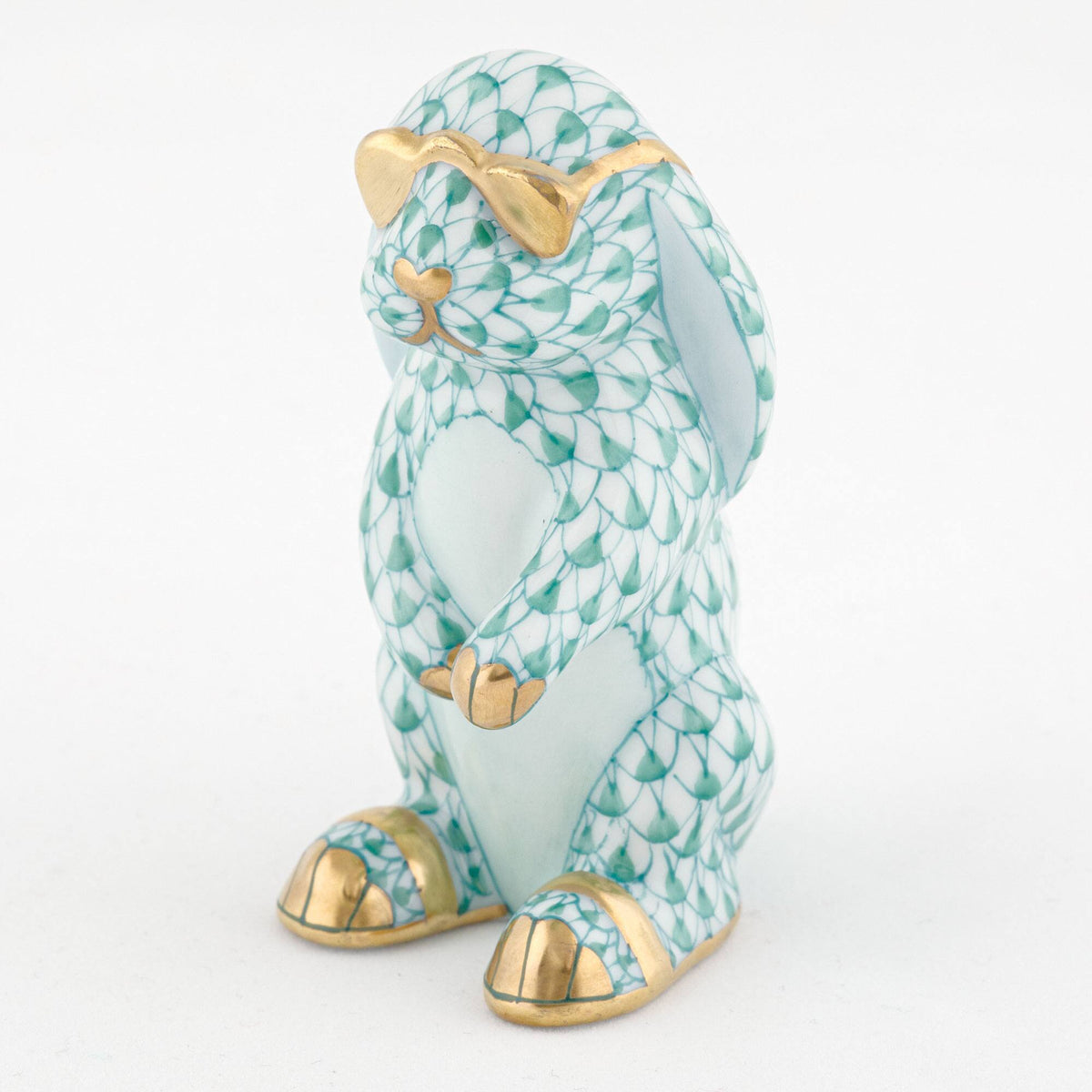 Herend Sunny Bunny Figurine – Green, alternate view