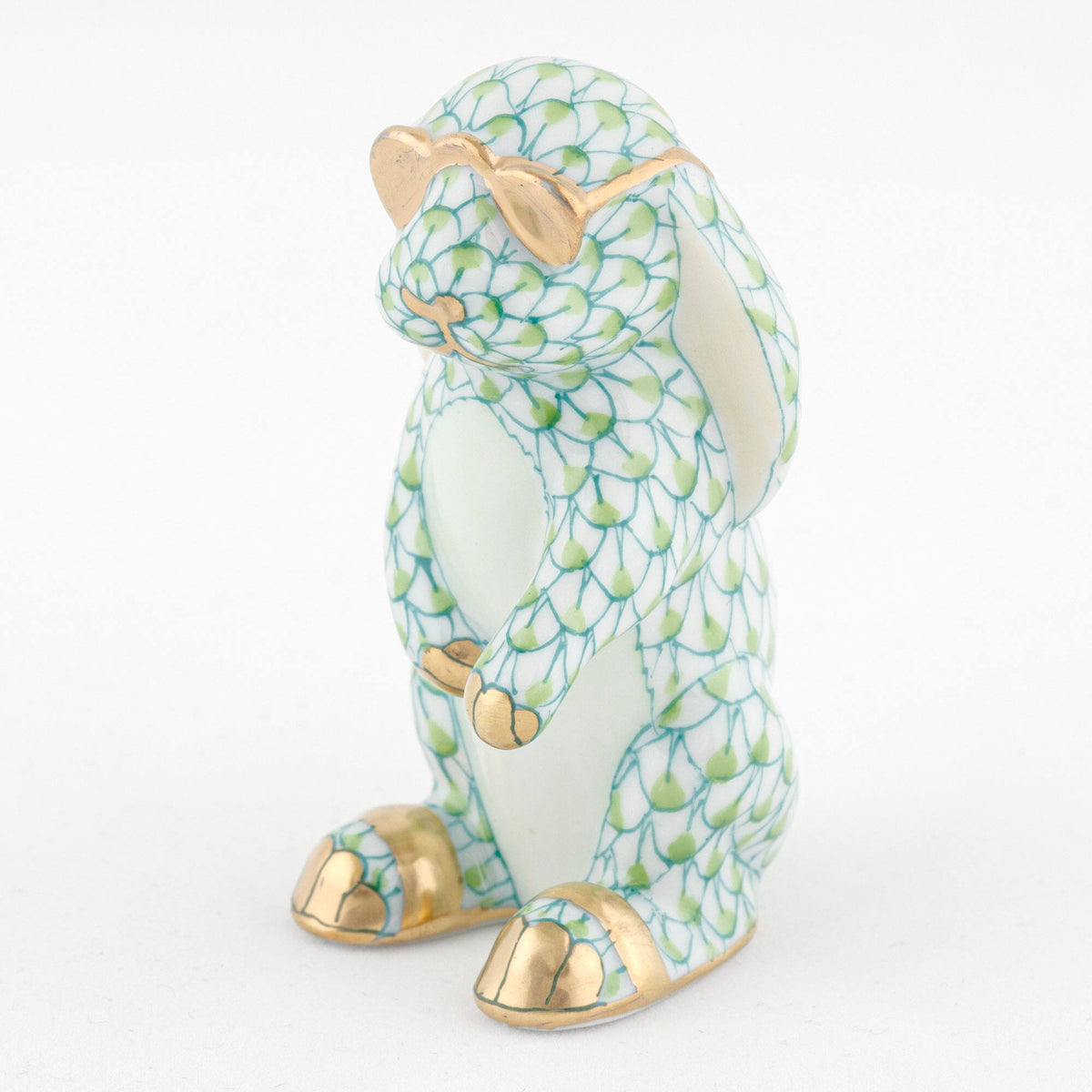 Herend Sunny Bunny Figurine – Key Lime, alternate view