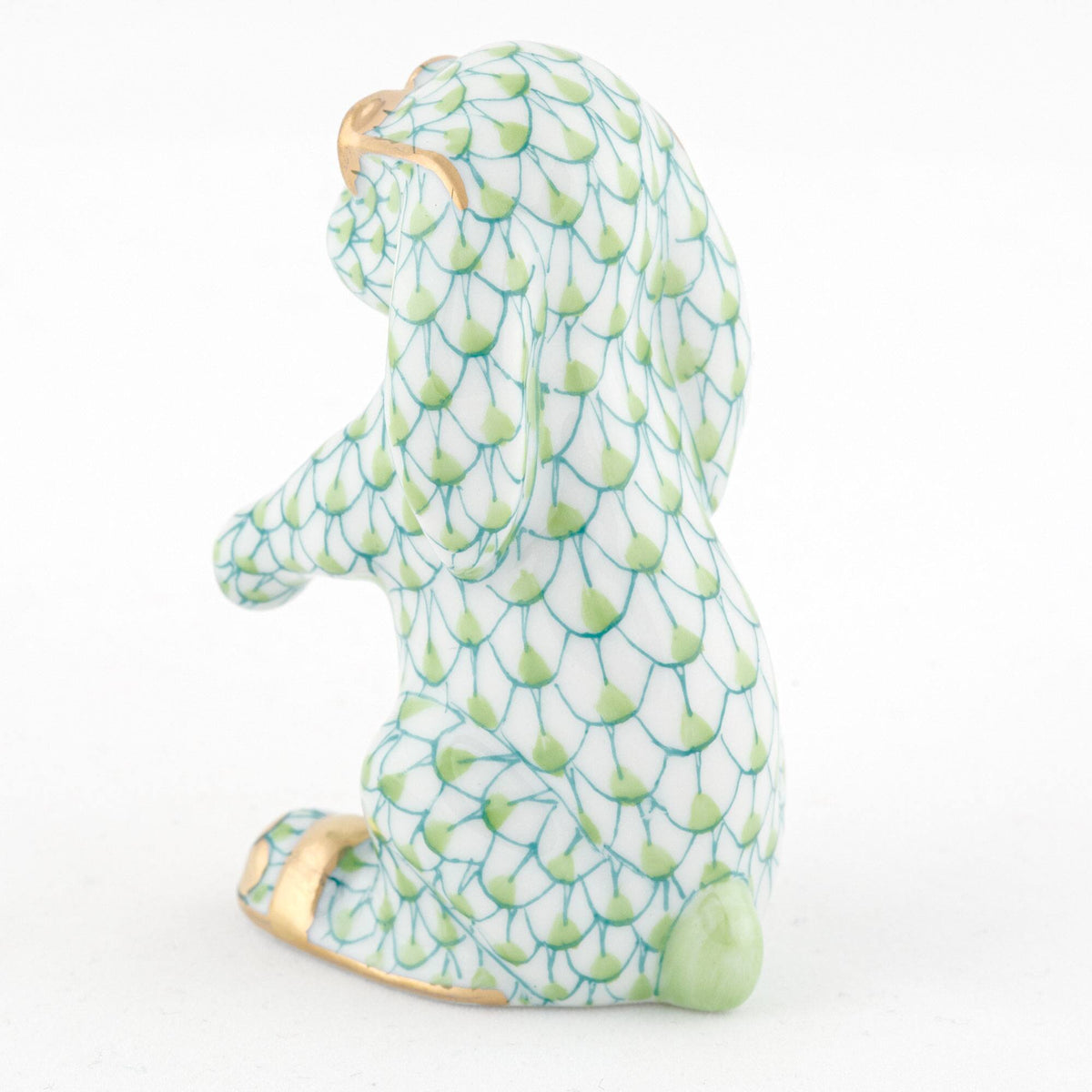Herend Sunny Bunny Figurine – Key Lime, alternate view