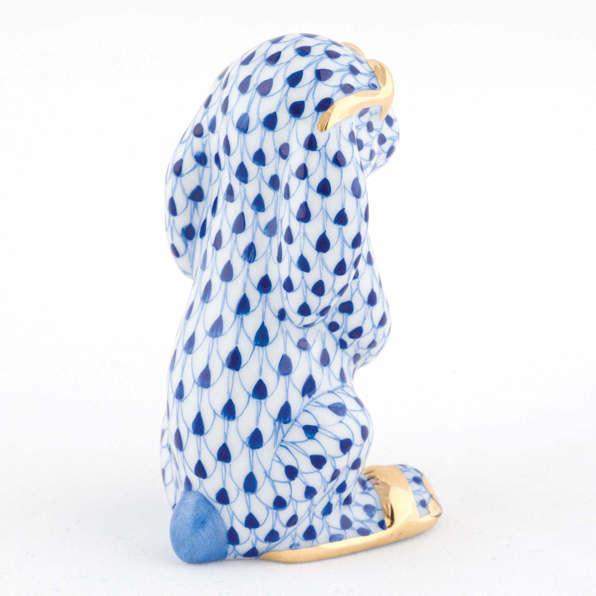 Herend Sunny Bunny Figurine – Sapphire, alternate view