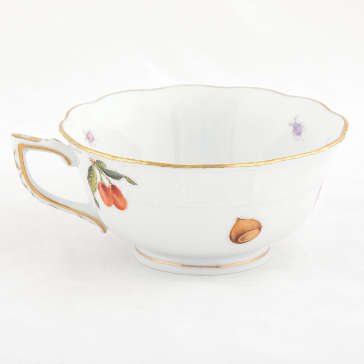 Herend Fruits and Flowers Tea Cup Cup & Saucer Set, alternate view
