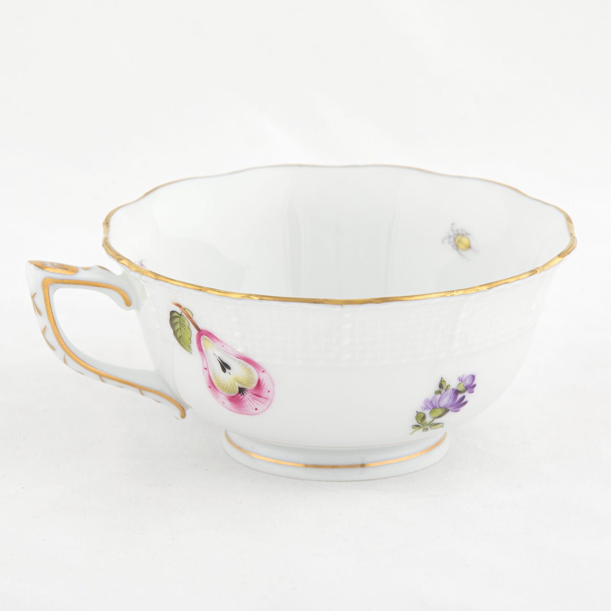 Herend Fruits and Flowers Tea Cup Cup & Saucer Set, alternate view