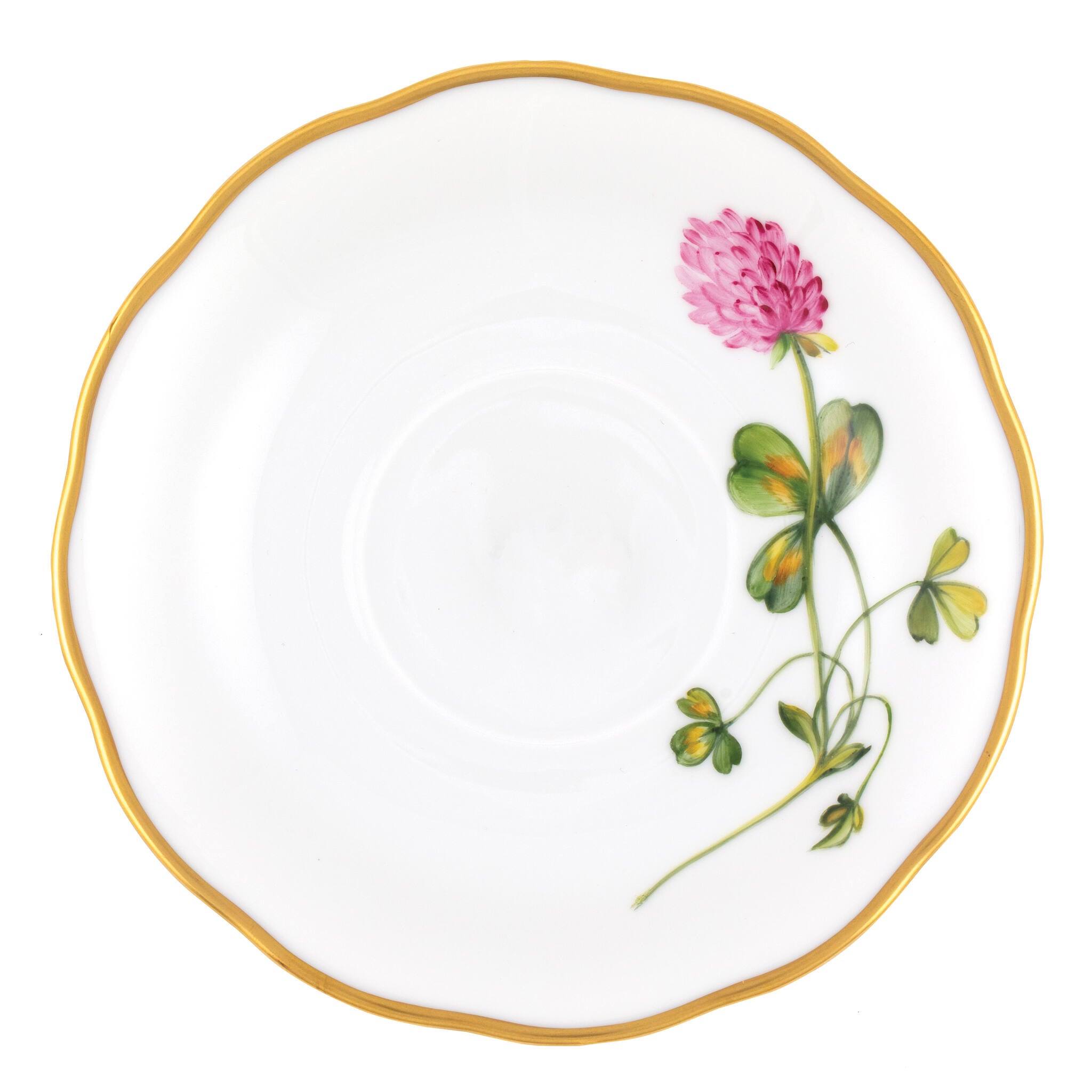 Multicolor (8) fishnet Tea Saucer Cup & Saucer Set figurine, hand-painted Herend porcelain with 24k gold accents