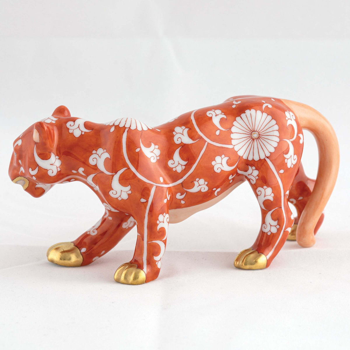 Herend Tiger Figurine, alternate view