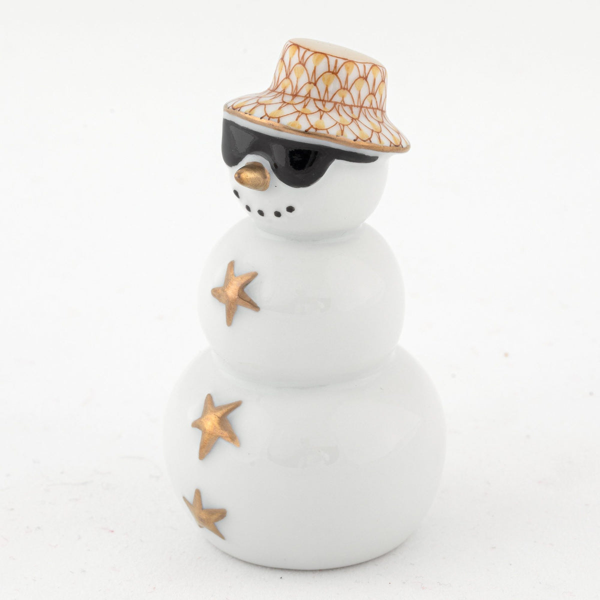 Herend Tropical Snowman Figurine – Butterscotch, alternate view