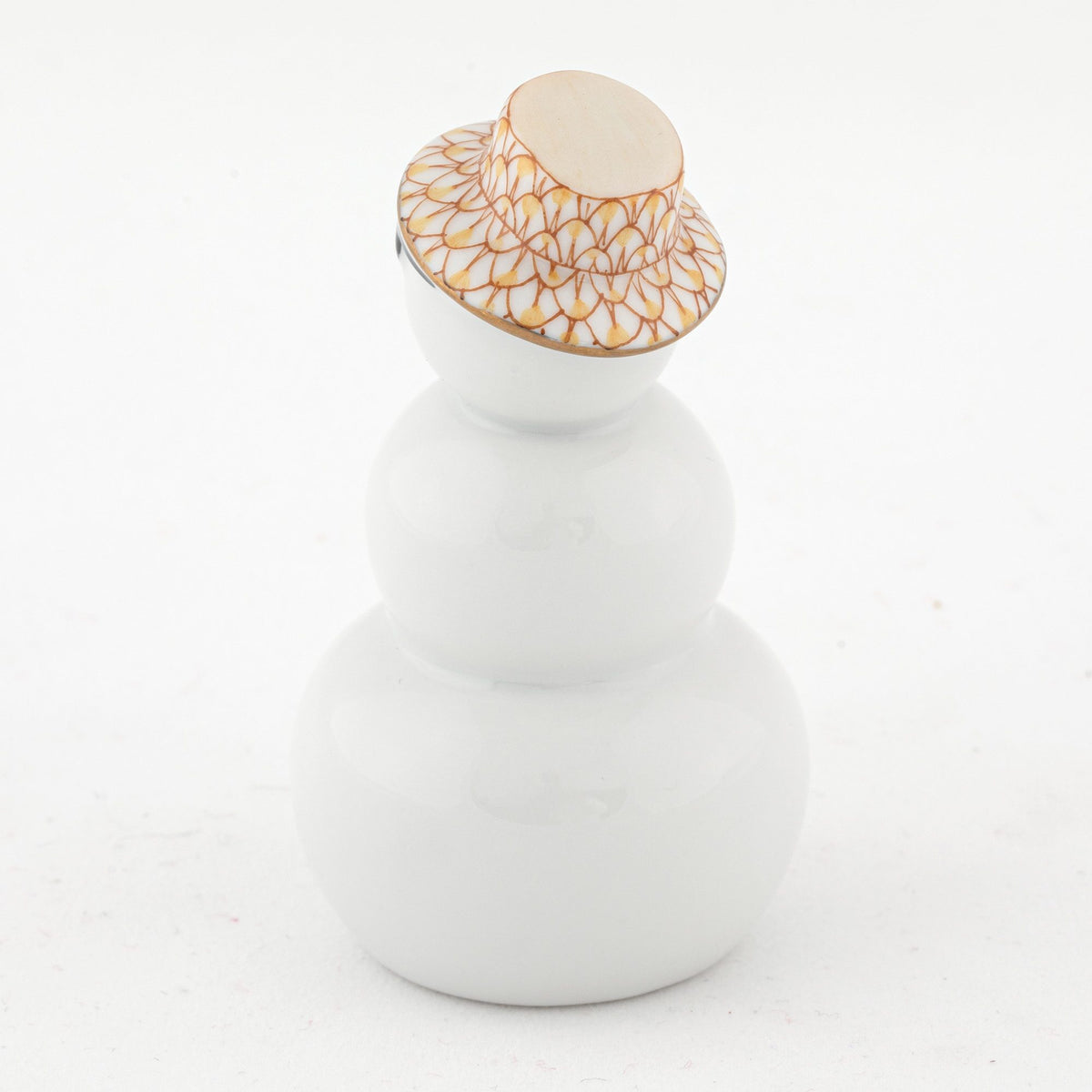 Herend Tropical Snowman Figurine – Butterscotch, alternate view