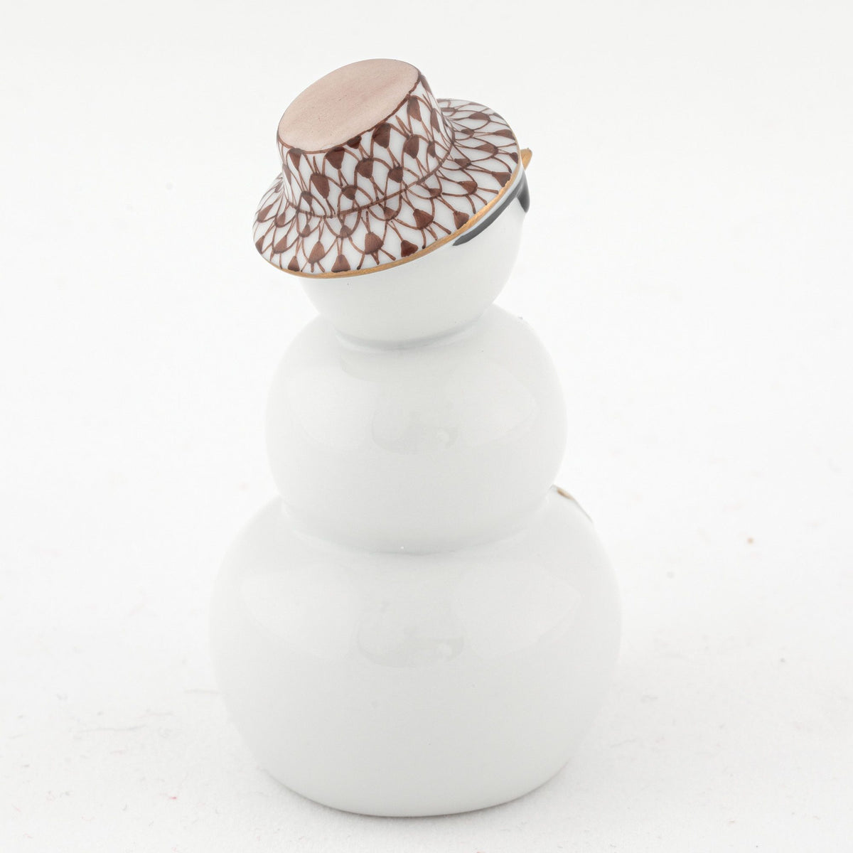 Herend Tropical Snowman Figurine – Chocolate, alternate view