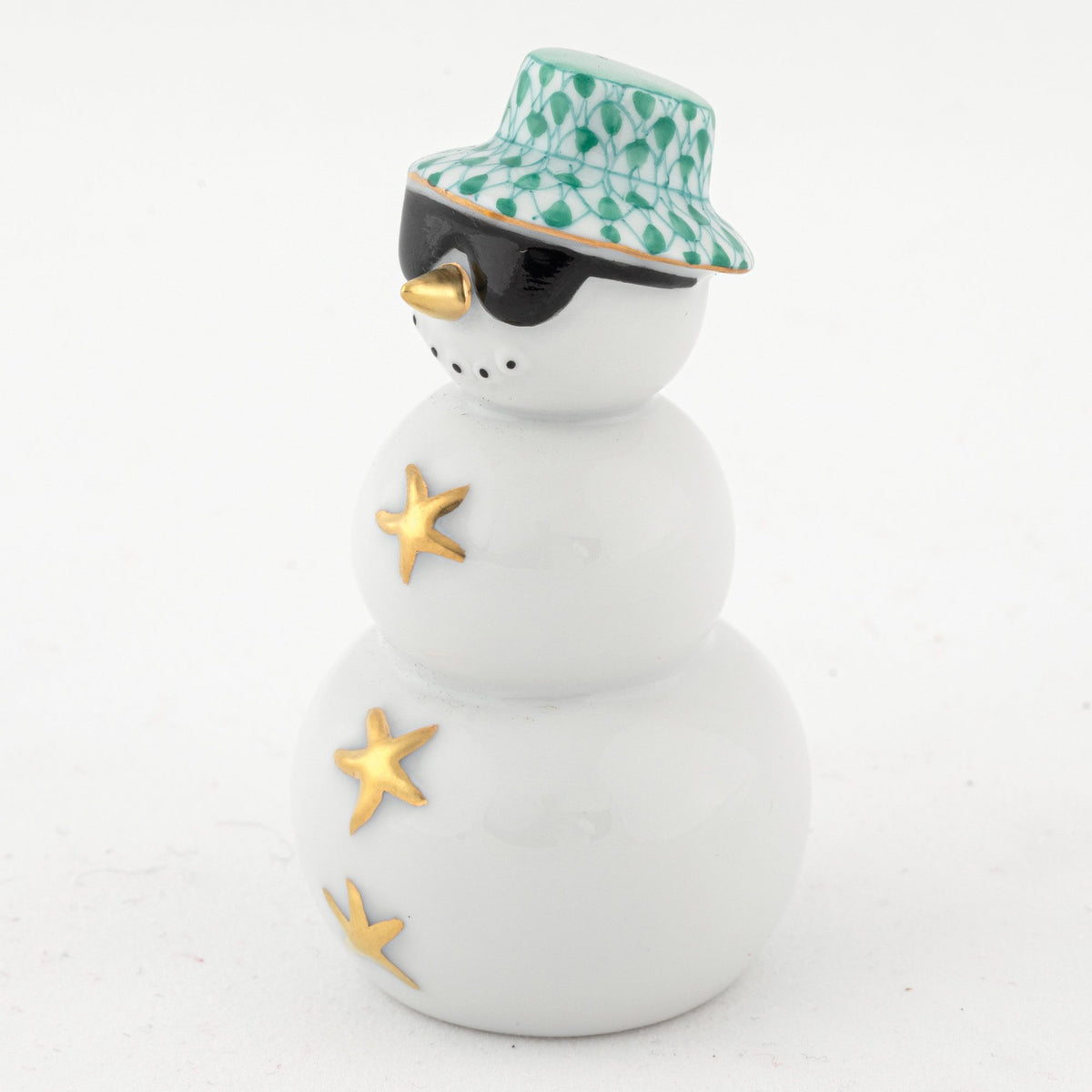 Herend Tropical Snowman Figurine – Green, alternate view
