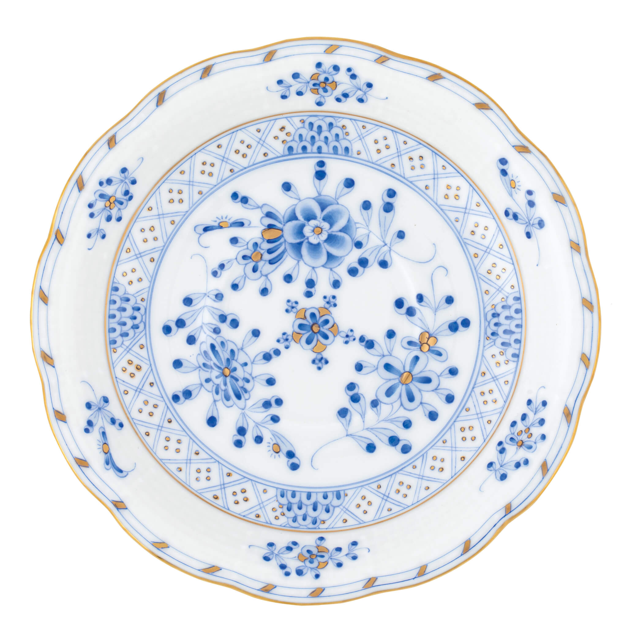 Herend Waldstein Tea Saucer in Multicolor - Hand-painted Hungarian porcelain by Herend. Paris Tableware.