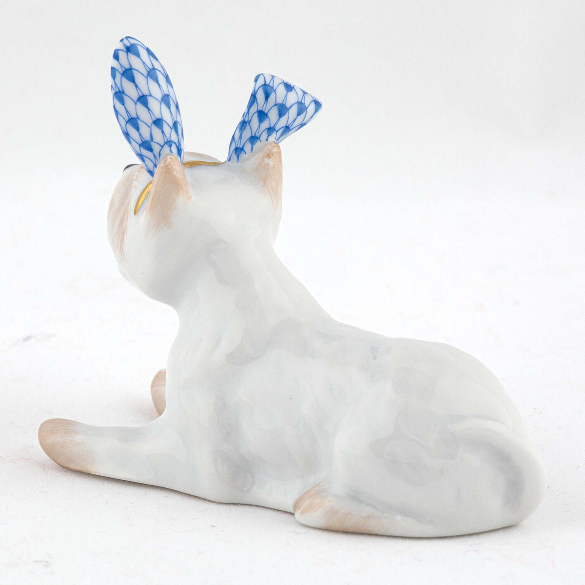 Herend Westie with Bunny Ears Figurine – Sapphire, alternate view