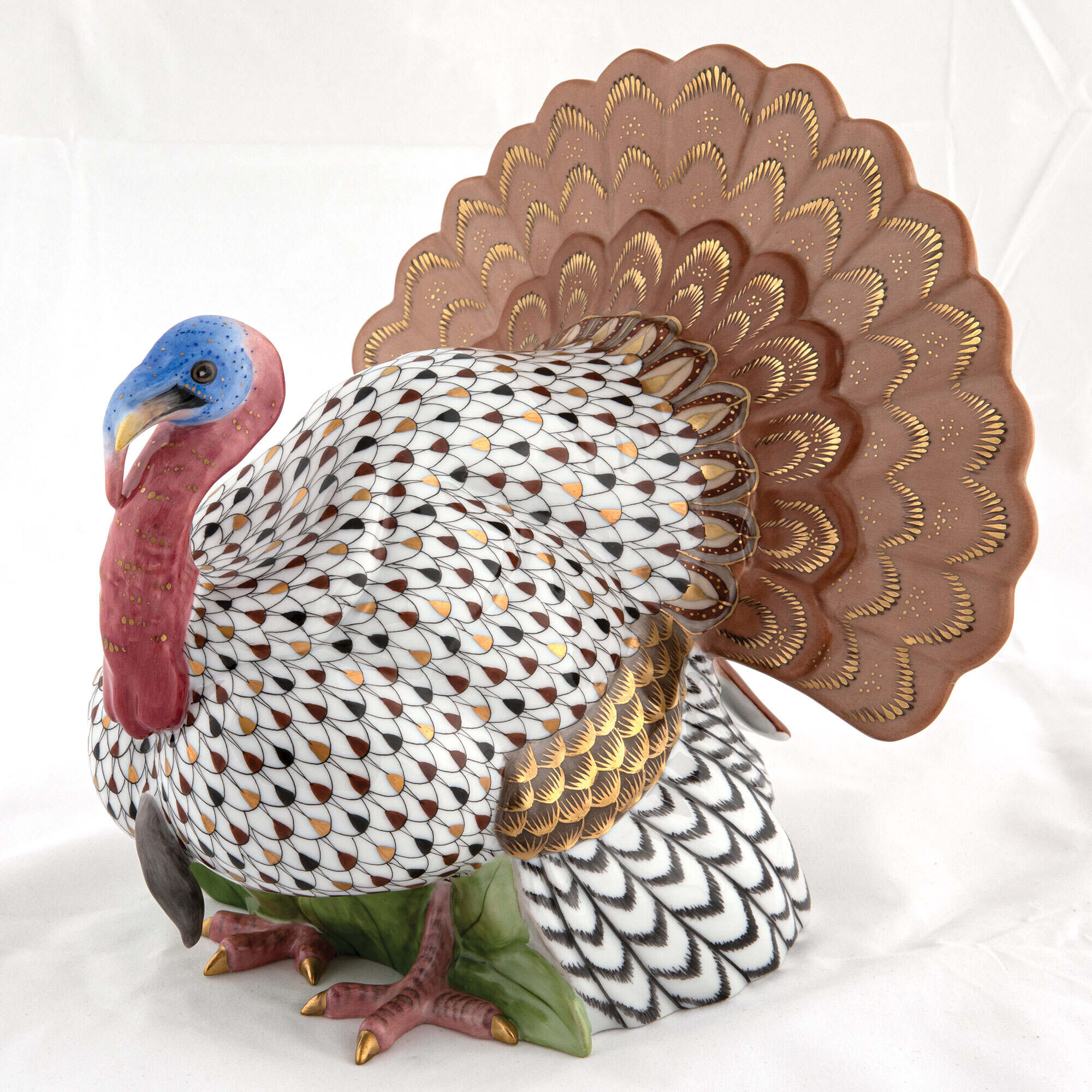 Herend Wild Turkey Figurine β additional view