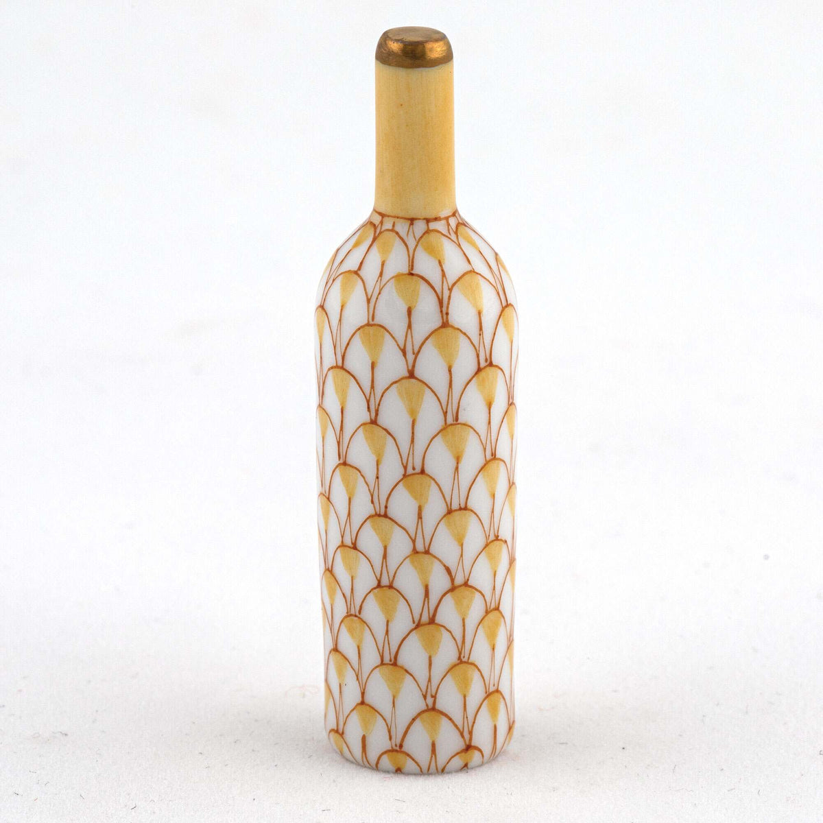 Herend Wine Bottle Figurine – Butterscotch, alternate view